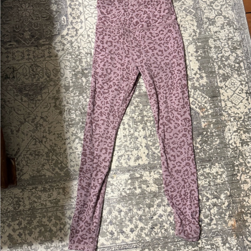Athleta Brown Patterned Leggings